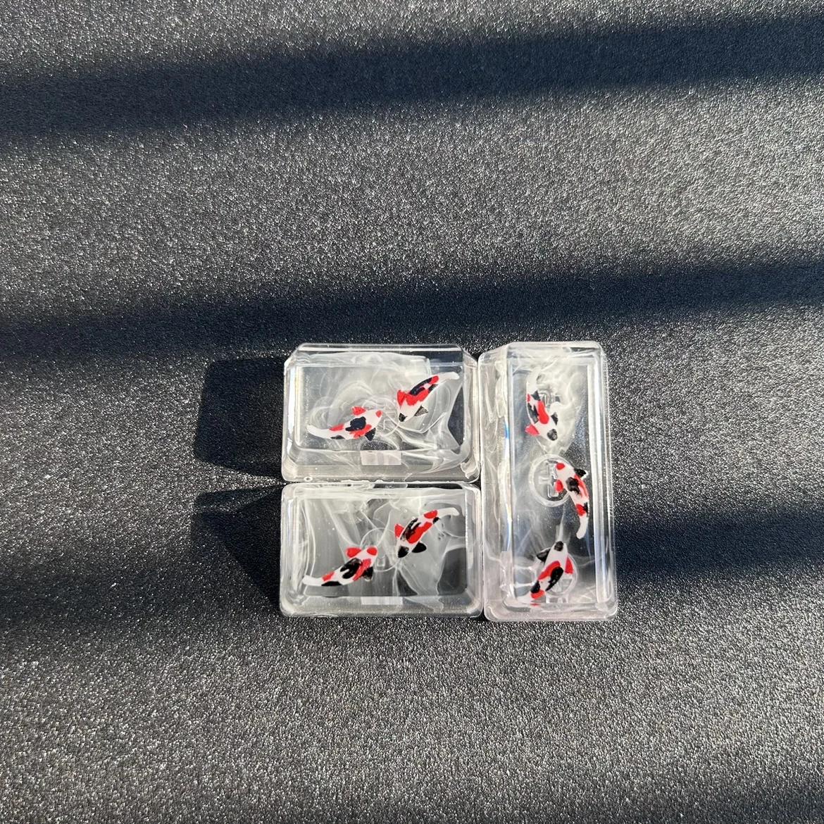 KOI Resin Keycaps 1.25U Ctrl ALT FN 1.5X TAB 2U Backspace 2.25u Enter 2.75U Right Shift 6U Spacebar Cherry Profile Customize Cap