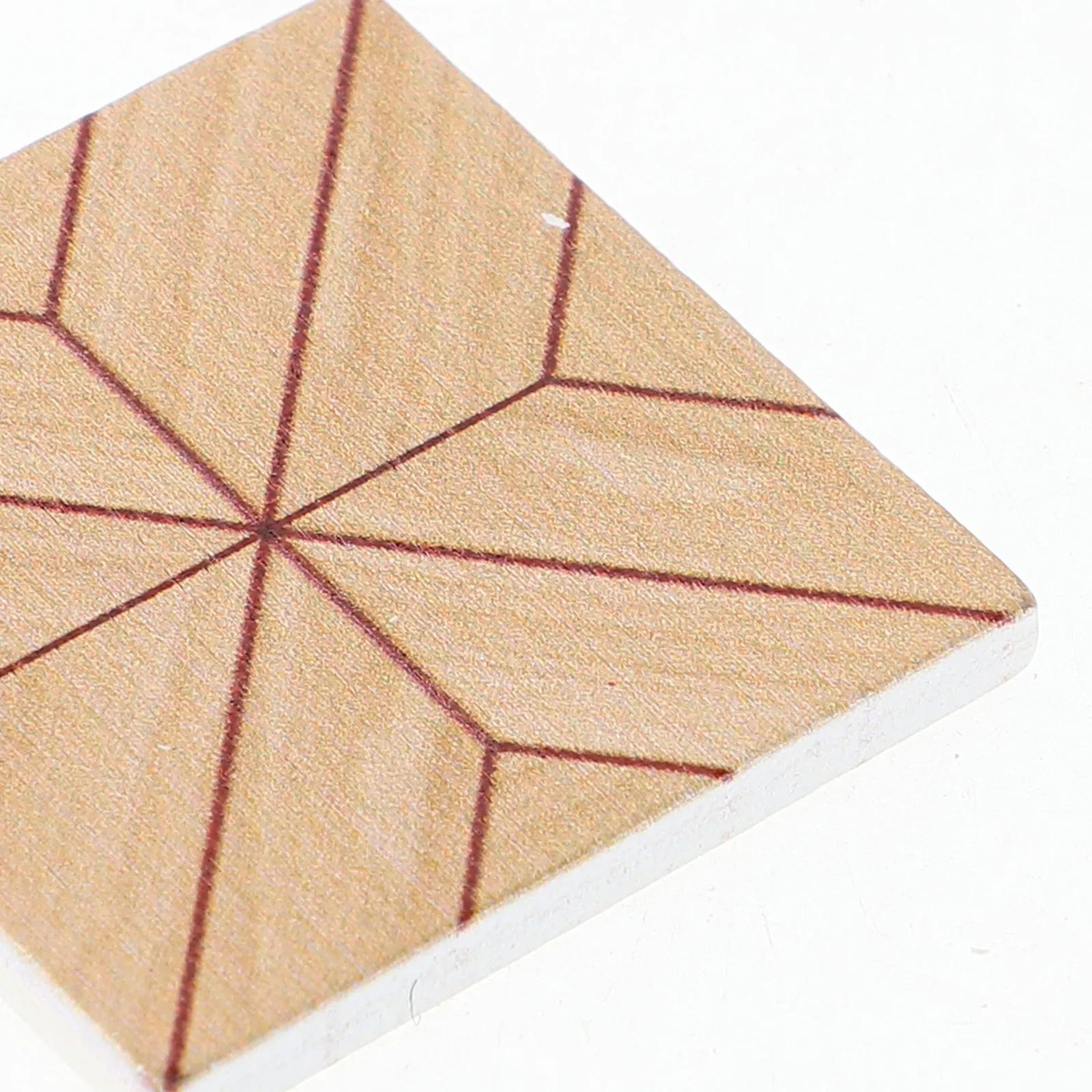 20Pcs Dollhouse Miniature Flooring Tiles Retro Wood Tile Design Double-Sided Versatile Use for Kitchen Living Room Bedroom