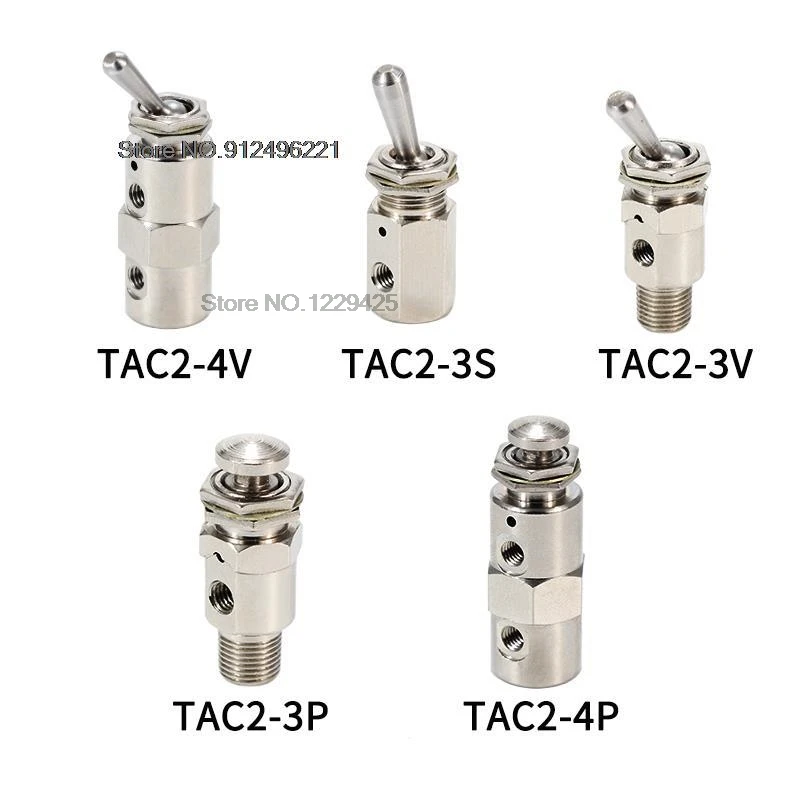 TAC pneumatic toggle valve TAC-3V/TAC-3P/TAC-3S Mechanical Valve air switch cylinder accessories TAC-4P TAC-4V TAC-41V
