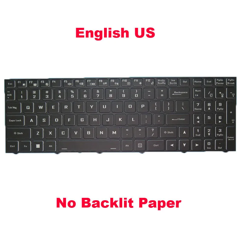 

US TR GR Keyboard For Gigabyte Gaming G5 KC G7 KC G5 KC-5US1130SH G5-KC-5UK1130SH United States Turkey TR German GR Black Frame