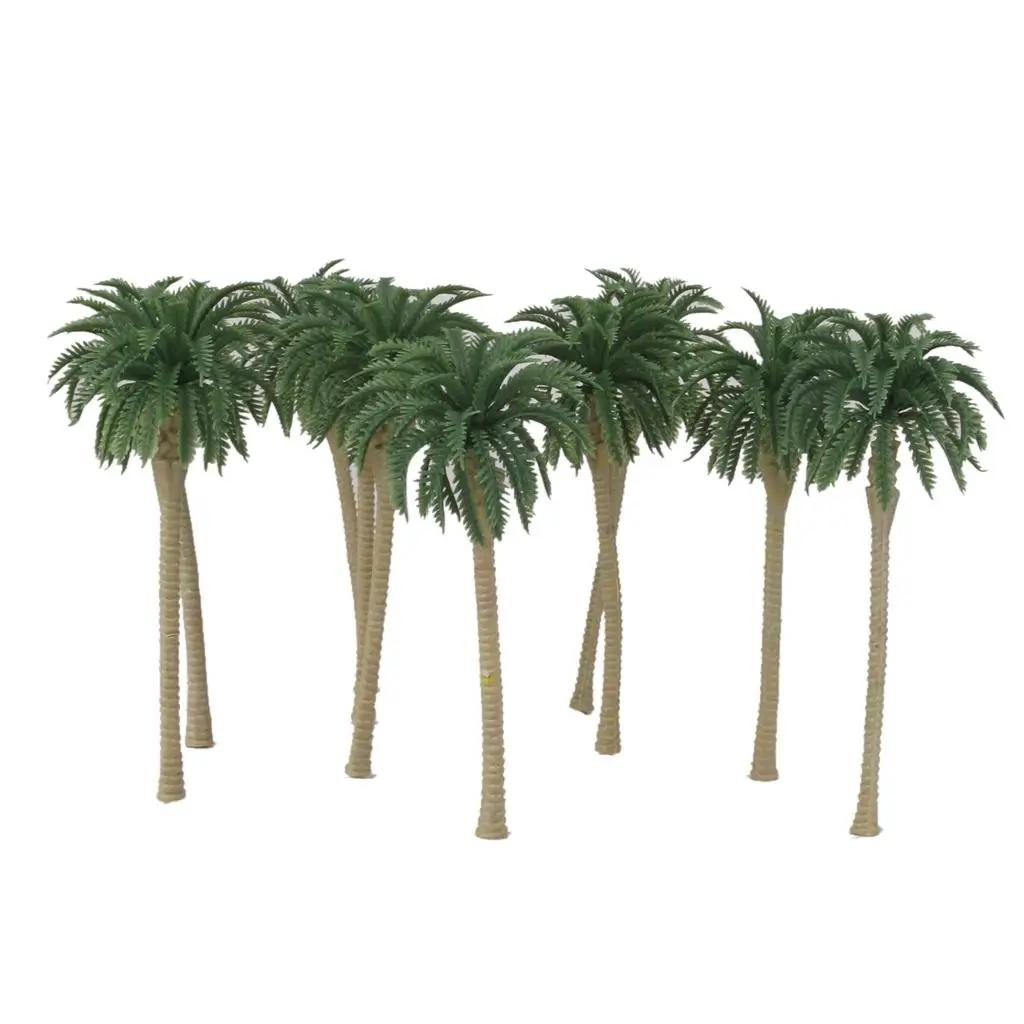 20pcs/Set Palm Tree Scenery Model Tree 1/150 Train Railway Dollhouse 1/150 Scale