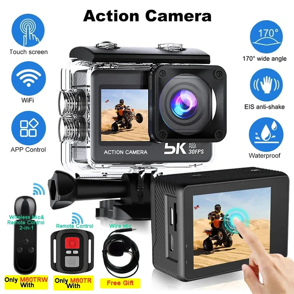 5K 4K60FPS Action Camera 50MP 2