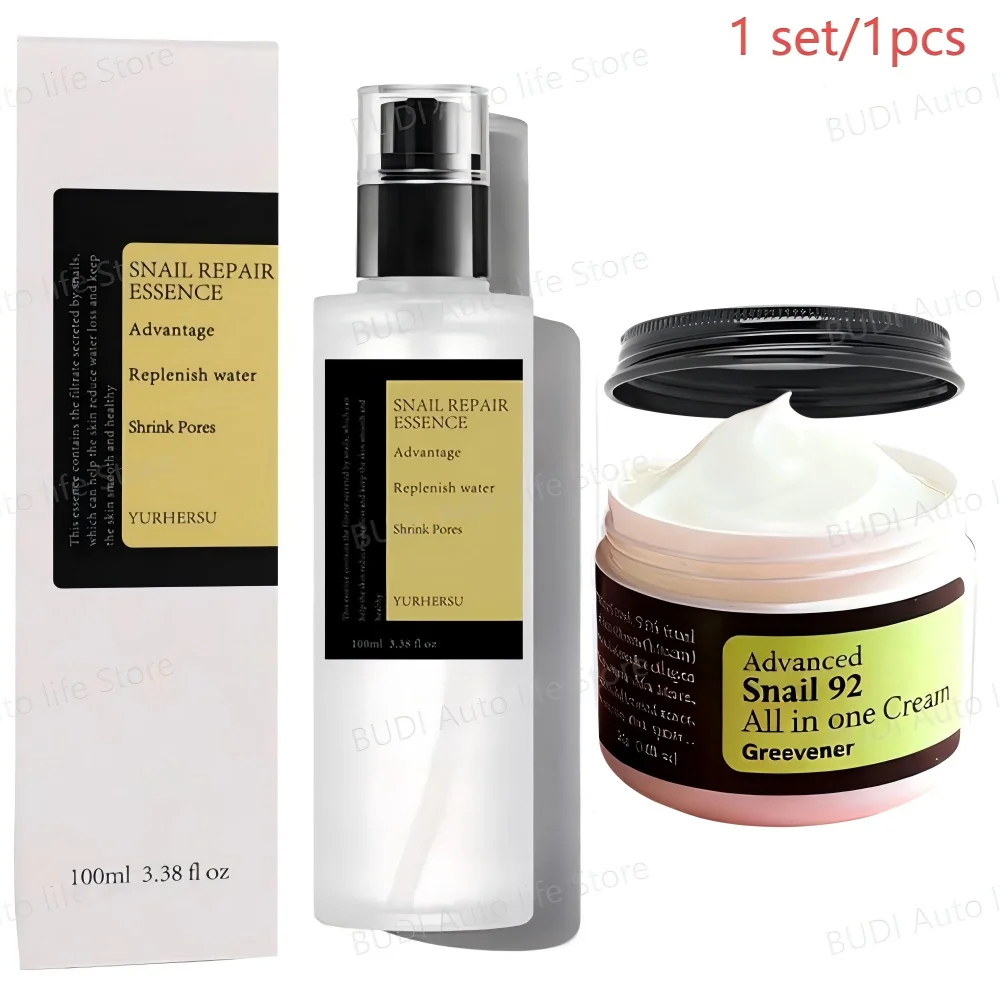 1 satz/1 stücke Schnecke Kollagen Gesicht Creme/Reparatur Essenz Feuchtigkeitsspendende Lifting Glättung Pflegende Creme Koreanische Kosmetik hautpflege