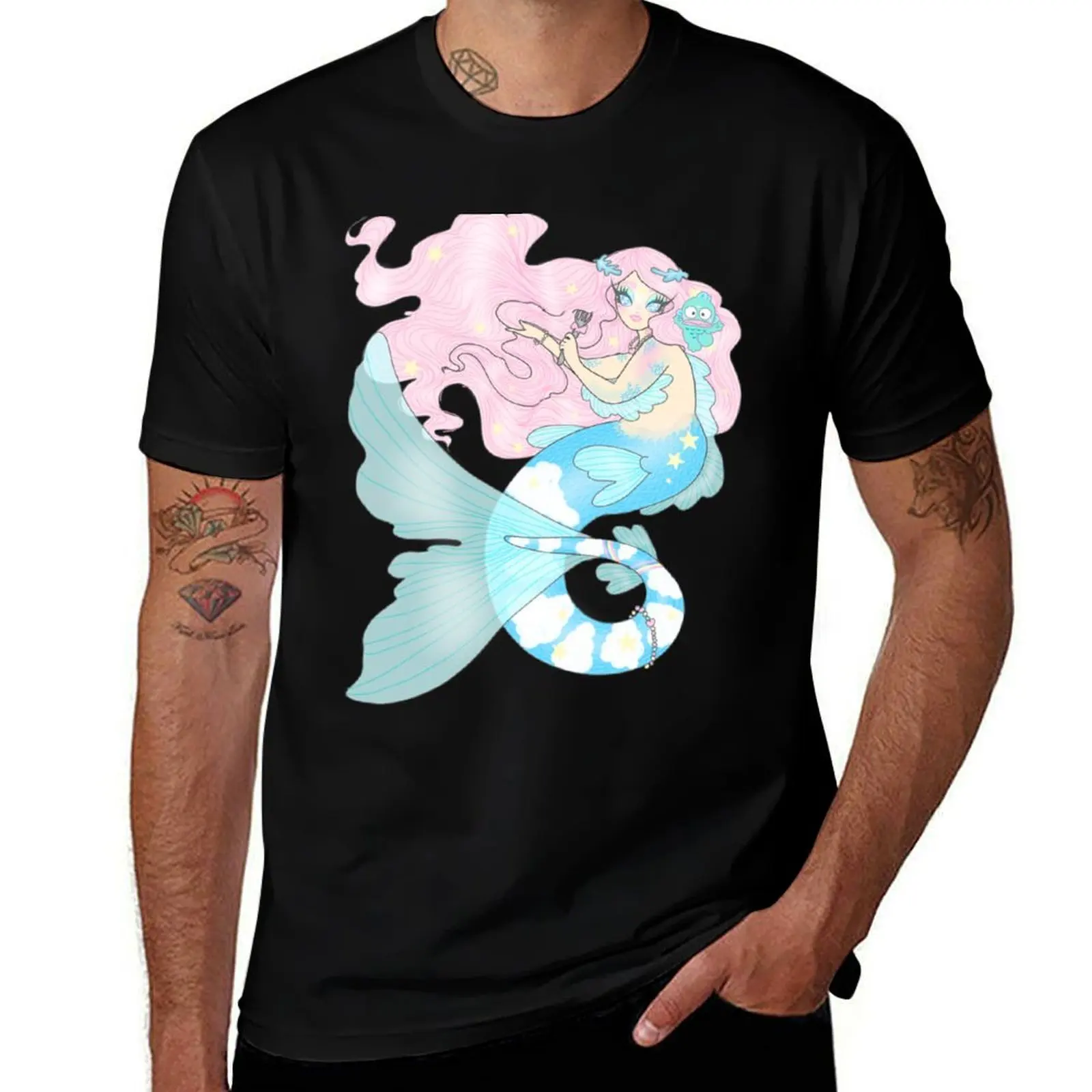 

Mermay rainbow without background T-Shirt oversized t shirt cute tops graphic t shirt vintage men clothes