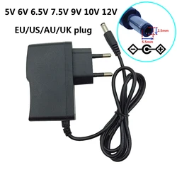 Power Adapter 5V 6V 6.5V 7.5V 0.5A 0.6A 1A AC Converter Power Supply 9V 10V 12V Adaptador DC Adaptor 5 6 12 Volt EU US UK AU