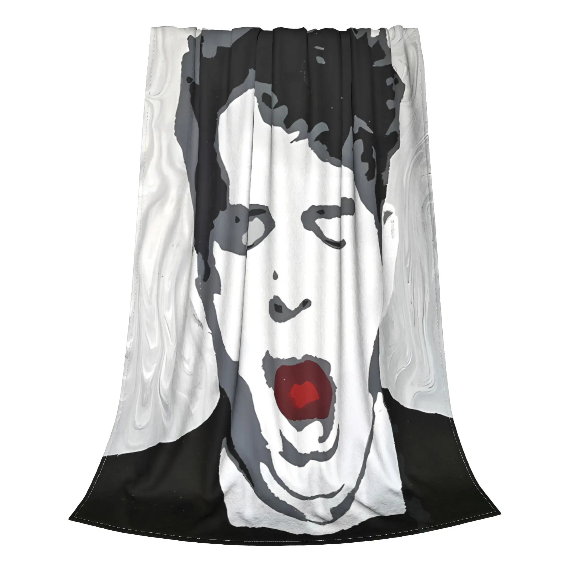 1PC Home Cutecore Minimal Electronic Band Pet Shop Boys Blanket Super Cosy Plush Home Living Room Sofa Halloween