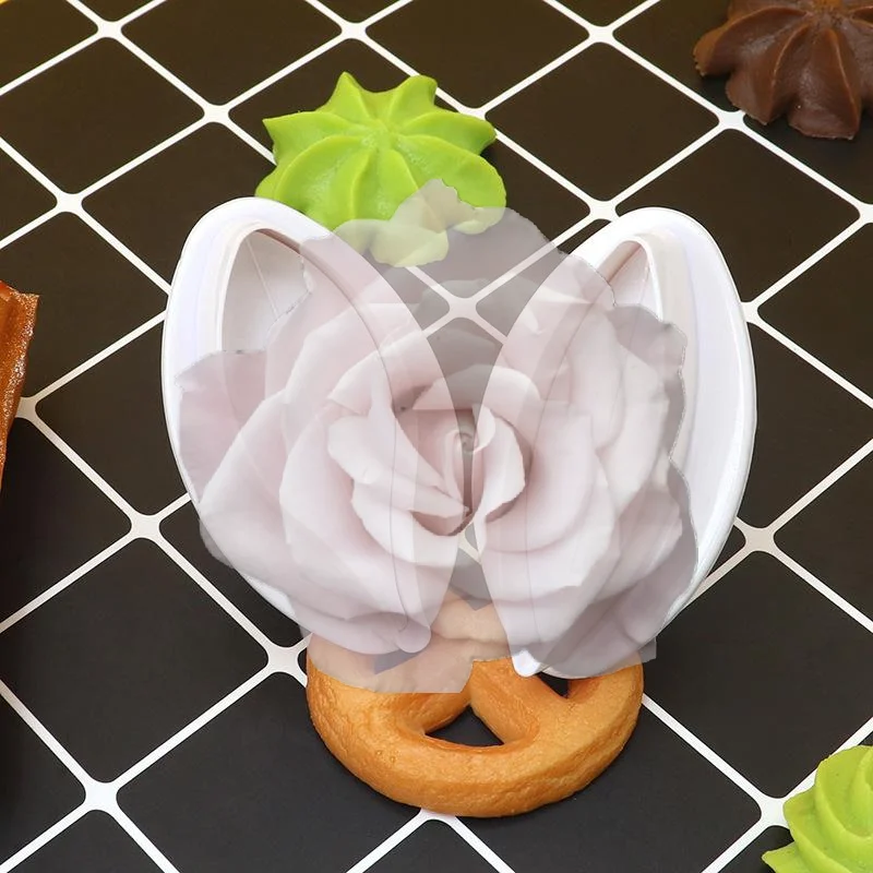Popular 2Pcs/set Lily Flower Biscuit Mold Flower Plastic Household Kitchen DIY Festival Party Dessert Cake Decoration Props