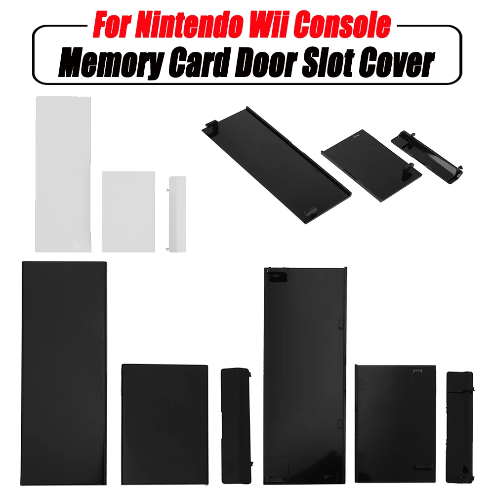 1-5Sets 3 in 1 Memory Card Door Slot Cover Lids Replacement for Nintendo Wii Console Accessories GC Memory Controller Door