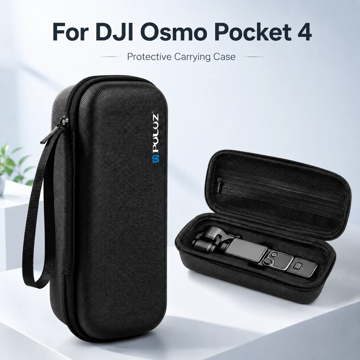 PULUZ PU Fabric Shockproof Camera Storage Bag Portable Handbag For DJI Osmo Pocket 4