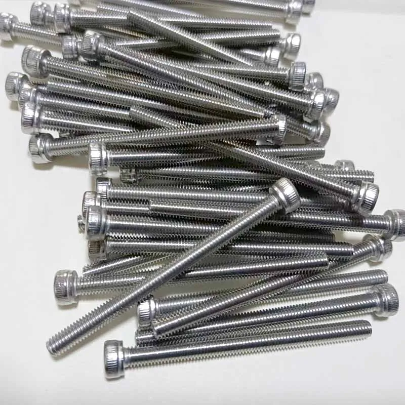 

M2 M2.5 M3 M4 M5 M6 M8 DIN912 304 Stainless Steel Inner Hexagon Lengthen Screw Knurled Cup Head Bolts Extra Long Screws Bolt