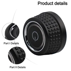 1pc Black Radio Turn Knob Car Radio Knob Switch Button Turn Knob Left Or Right 6C0919603 For Golf 6 For Skoda