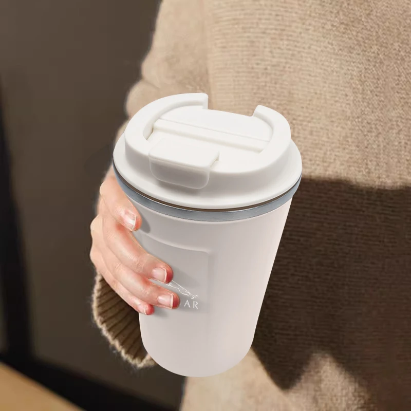 القهوة القدح مانعة للتسرب السفر كوب حراري 380 مللي سيارة الترمس القدح ل جاكوار X S F XF XE XJ XK XEL XFL XJL XJ6 XJS XKR XFR F-نوع #5