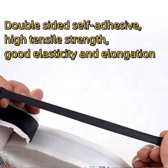Vaccum Bagging Tacky Tape 2.7mm*12mm High - Tack High - Temp Vaccum Bag Seal black vaccum sealing tape for RTM bagging.