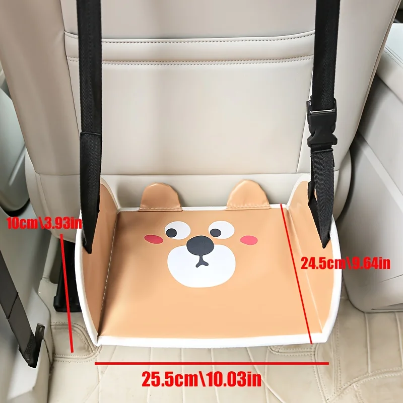 1pc Car seat back footrest for kids, easy to install, clean, and store