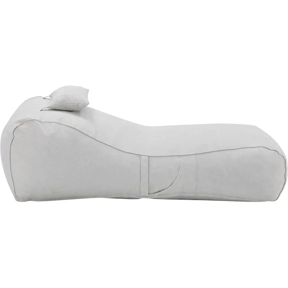 Outdoor Bean Bag Chair, Fabric Bean Bag Chair for Adults and Kids, Indoor/Outdoor Sun Lounger with Headrest, Patio Chaise Lounge