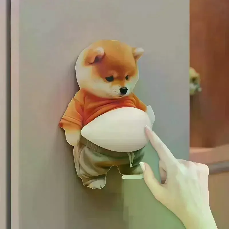 

Kawaii Cat Dog 3D Belly Stickers Soft Silicone Squeezeable Stress Relief Stickers DIY Phone Case Car Anti-collision Sticker