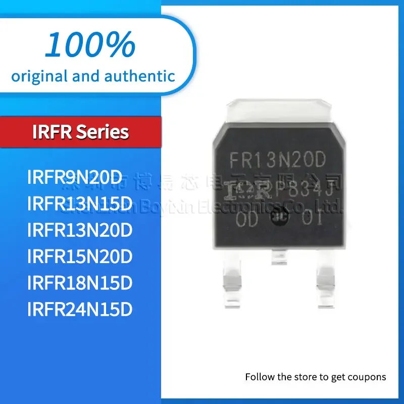 

5pcs/batch IRFR9N20D IRFR13N15D IRFR13N20D IRFR15N20D IRFR18N15D IRFR24N15D original genuine TO-252