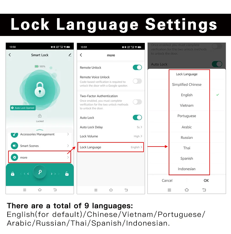 PHIPULO New Smart Door Lock With Tuya APP Digital Electronic Lock Smart Home Wooden Door Lock Biometric Fingerprint