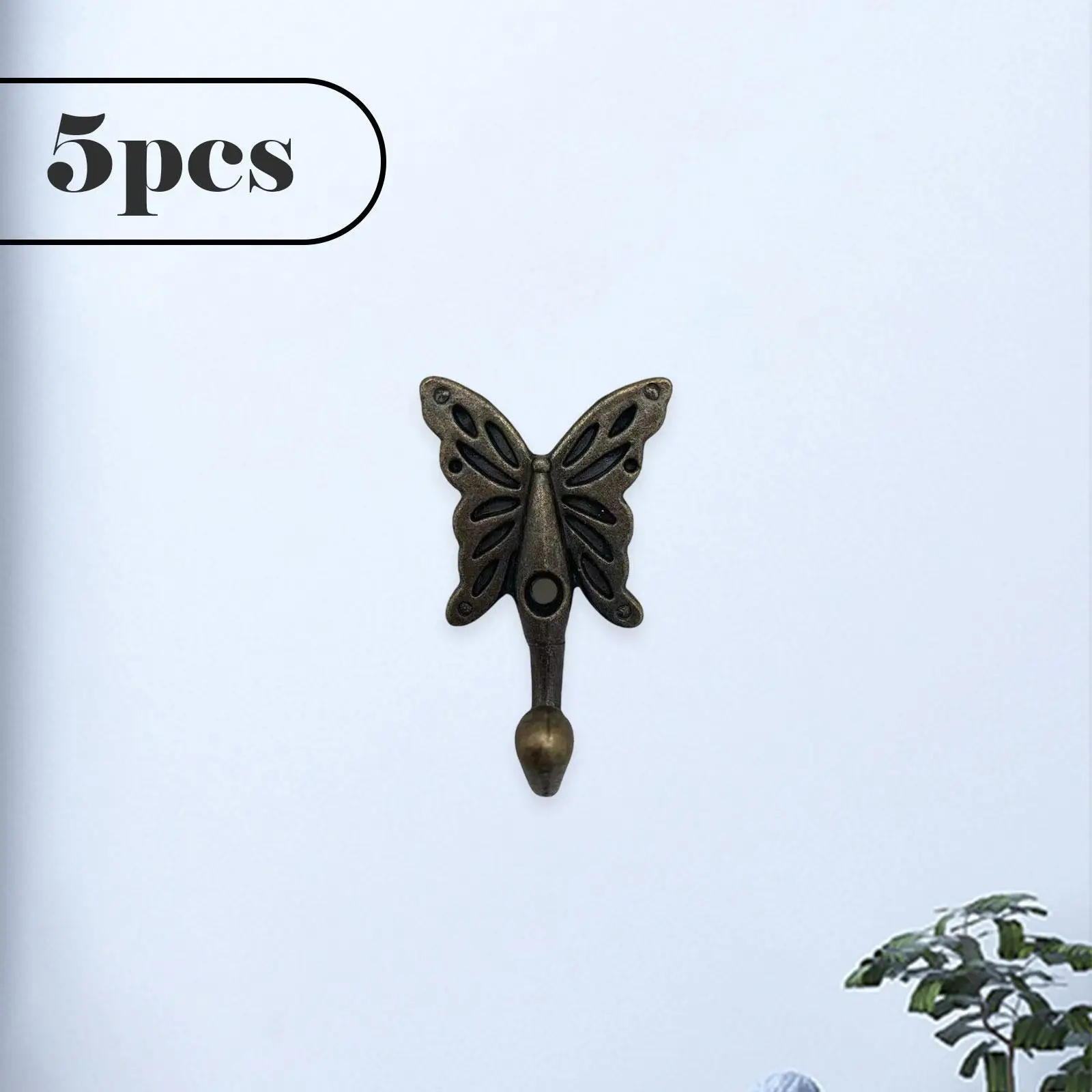 5x Wall Hanger Decorative Space Saving Wall Mounted Ornament Gifts Hat Hook