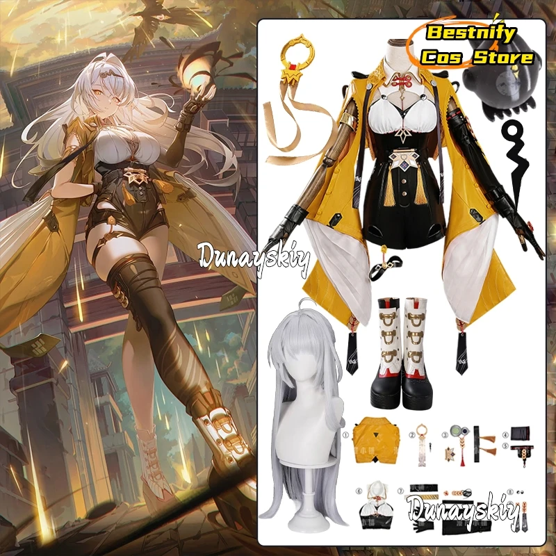 

Yixuan Косплей Игра Zenless Zone Zero ZZ Костюм Yixuan Ролевой Парик Опора Костюмы Хэллоуин Маскировка для Взрослых Женщин s-2xl