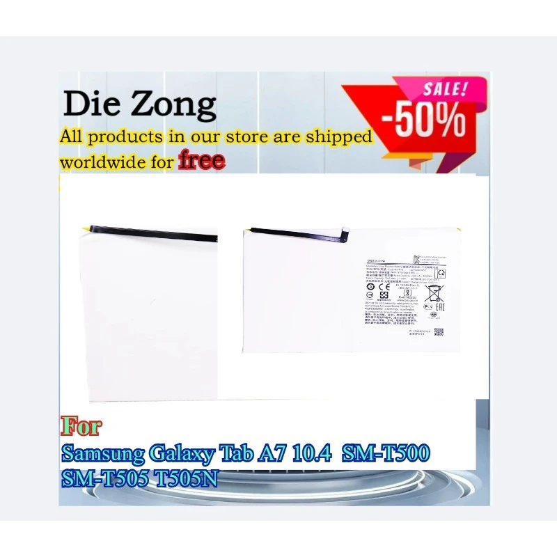 

New Tablet Battery SCUD-WT-N19 Battery For Samsung Galaxy Tab A7 10.4 SM-T500 SM-T505 T505N +TOOLs