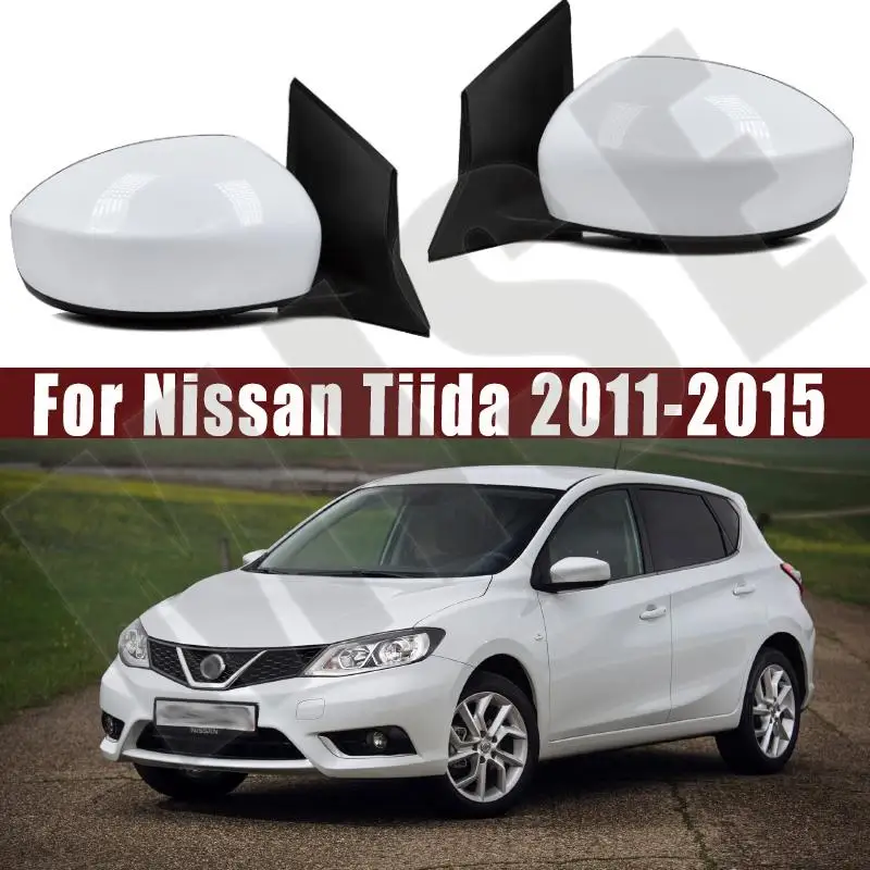 

For Nissan Tiida 2011-2015 For Hellca Trazo 2011-2015 Auto Outside Door Rearview Mirror Assembly 3/5PIN Car Accessories