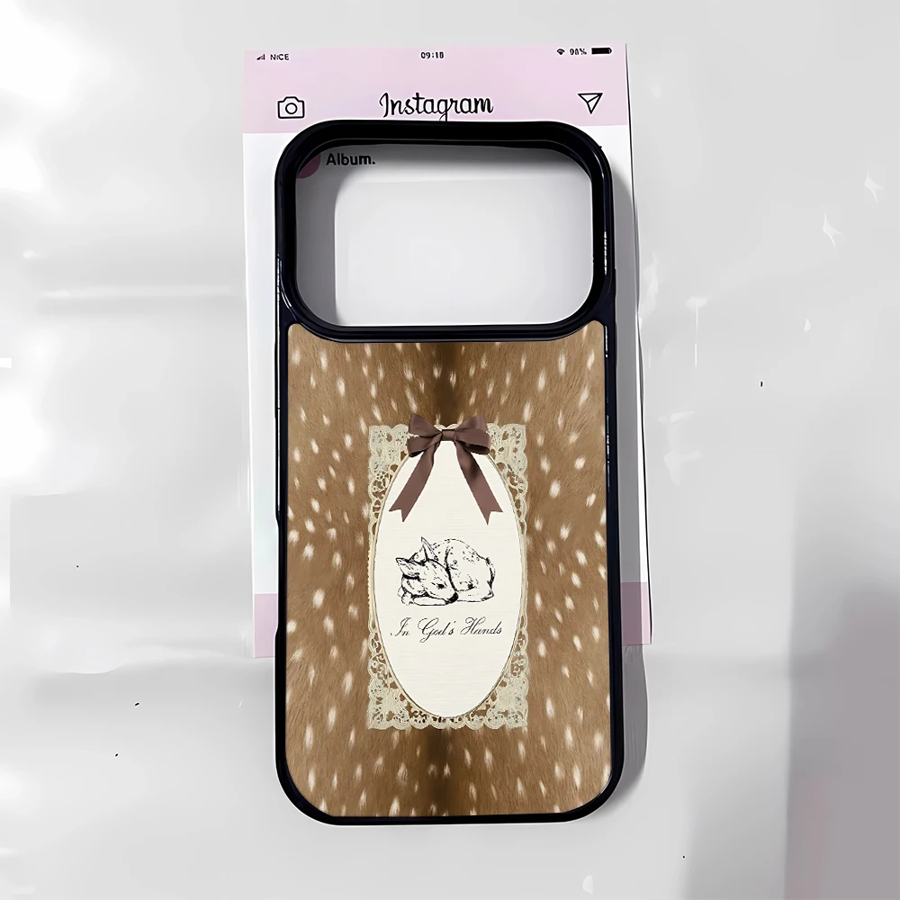 Frame Elegant Vintage Phone Case Colorful Matte Dust Resistant Button Cover for iPhone 17 15 11 13 16 Max Pro Air 12 14 Plus