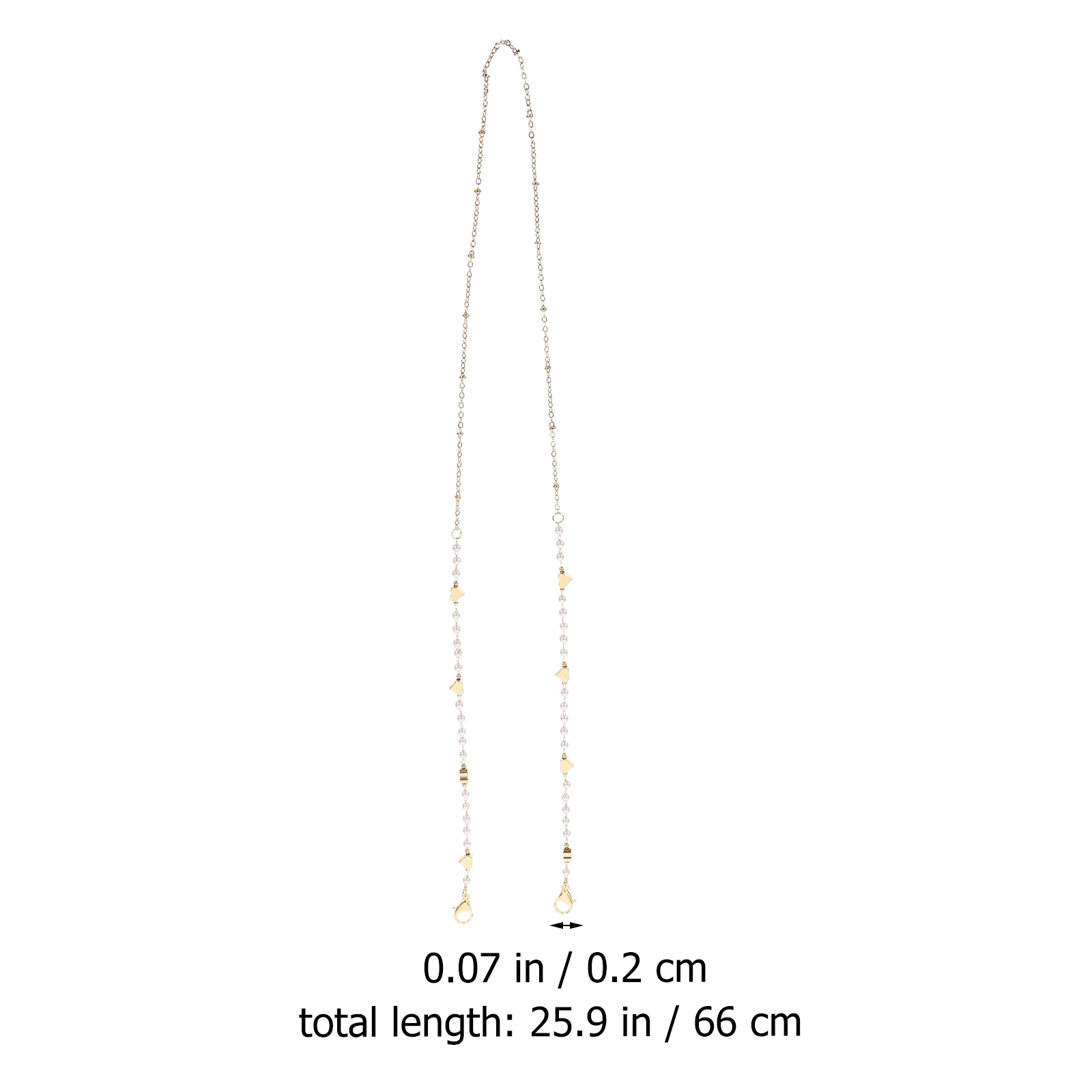 

2pcs Eyeglass Chains For Women Anti-Lost Glasses Neck Strap Sunglasses Chain Mask Hanger Decorative Accessories Strong
