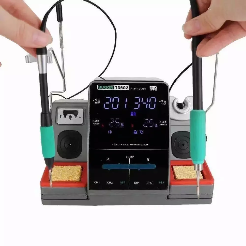 T3602  2 in 1 Soldering station with 2 soldering tips for Mobile Phone Repair Coming Soon  welding machine