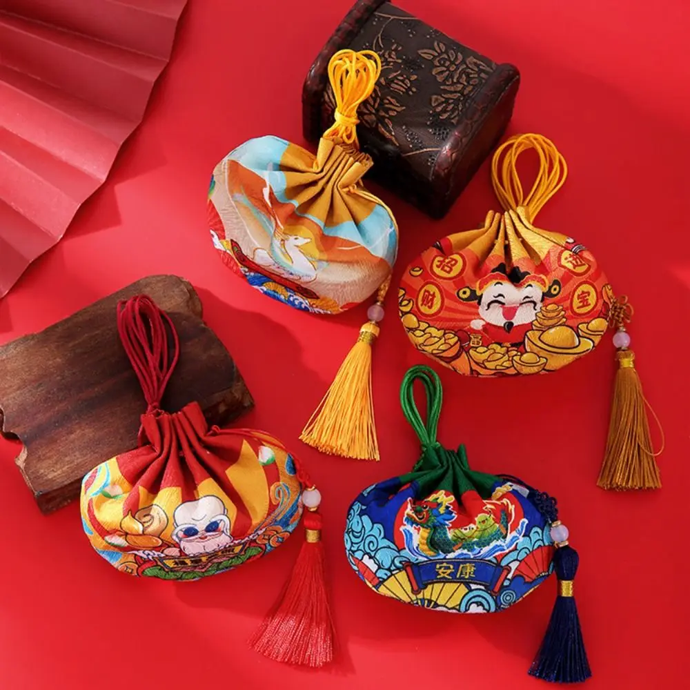 with Tassel Dragon Boat Festival Sachet Chinese Style Dragon Boat Women Jewelry Bag Handmade Hanging Chinese Style Storage Bag