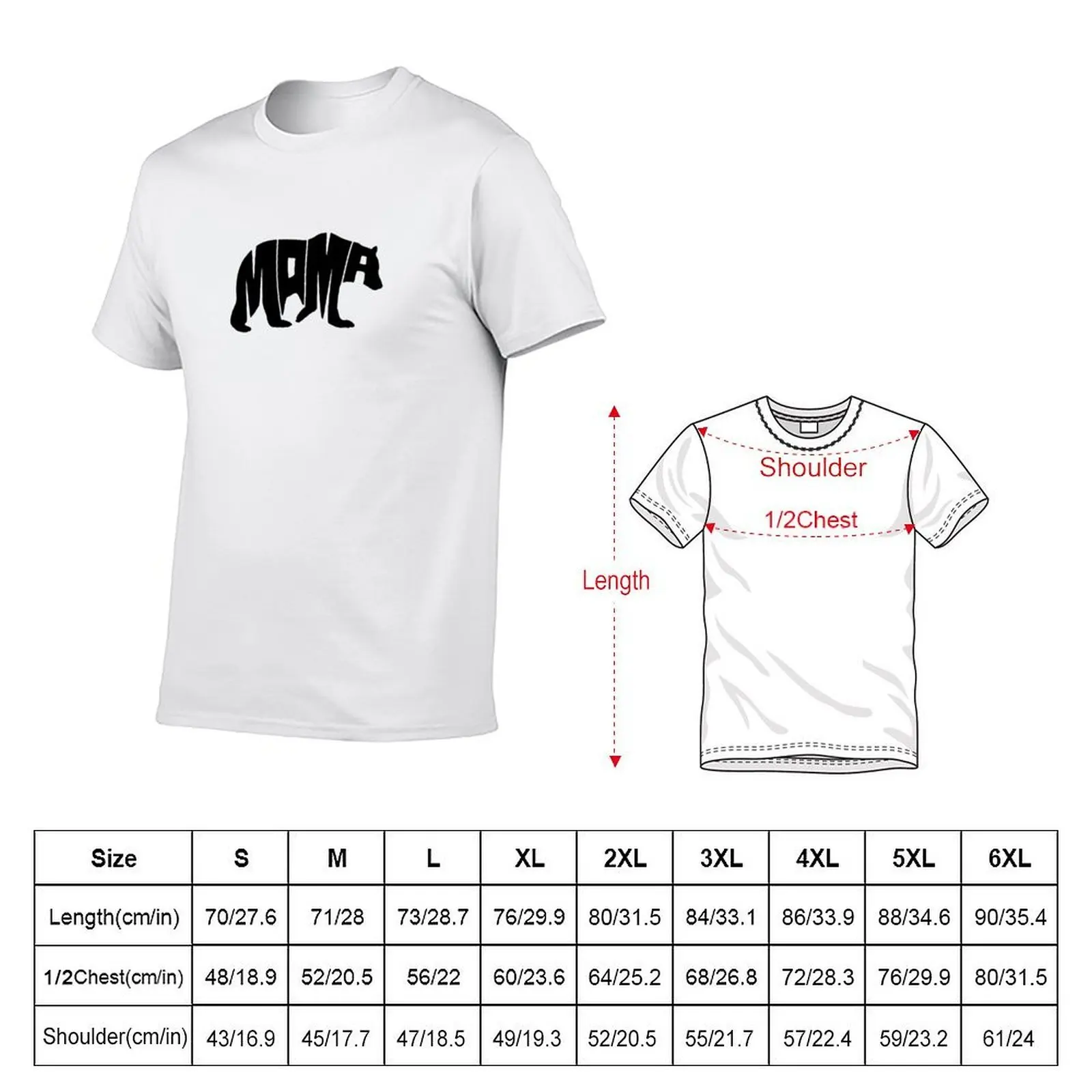 Mama Bear T-Shirt anime stuff Louboutins t shirts for men