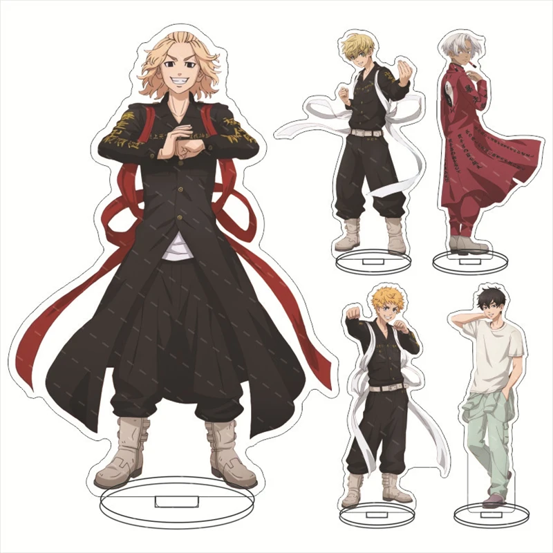 Tokyo Revengers JX TOY Anime Private Server Acrylic Stand Manjiro Sano Figure Desk Ornaments Ken Ryuguji Figur Acrylic Ring 15cm