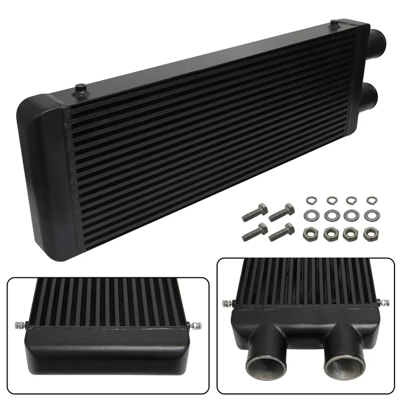 Front Intercooler 770×295×76mm Inlet&Outlet One Side Fits for Mitsubishi Eclipse Lancer Evolution Ford F-Series Trucks Universal