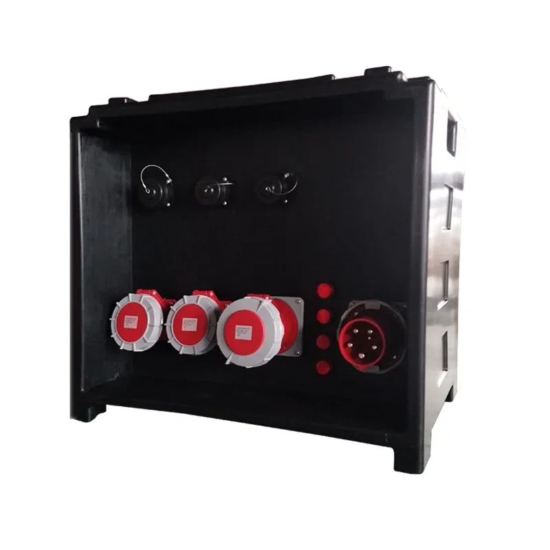 Stage Temporary Socket Box JHDB-LC02 J&H 63A 3 Phase Outdoor Stackable Portable Waterproof Distribution Box