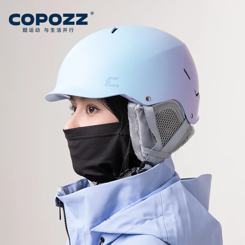 COPOZZ 남녀공용 겨울 스키 헬멧, 충격 방지 안전 스노우보드 헬멧, 스노우 오토바이 스키 스케이트보드 헬멧, 업그레이드 신제품