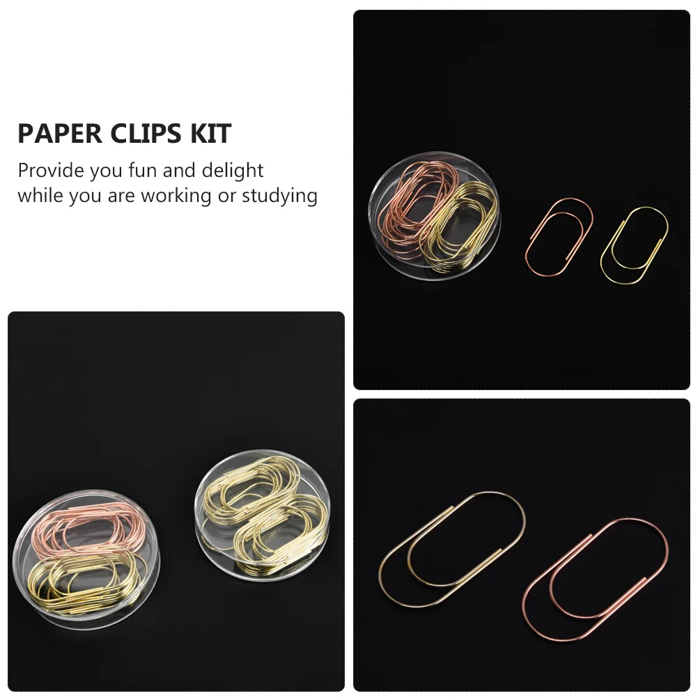 

20pcs Metal Paper Clips Sturdy Large Clips For Thick Documents Office Smooth No Scratch Study Work