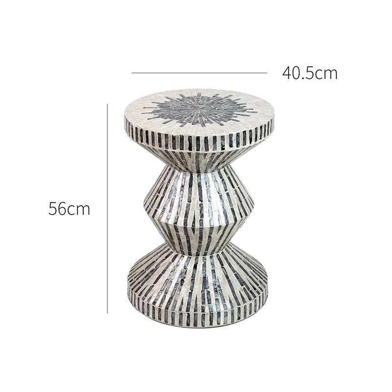 k*-Nordic Furniture,Creative Shell Decor Tea Table,Home Decoration Coffee Table,Art Storage Desk,Bedroom Nightstand