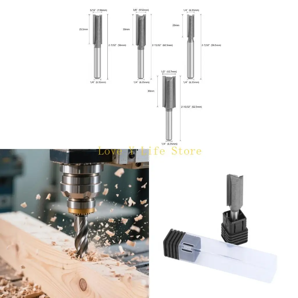 

L74C VibrationFree Straight Cut Router Bit For Furniture Making Decorative Grooves