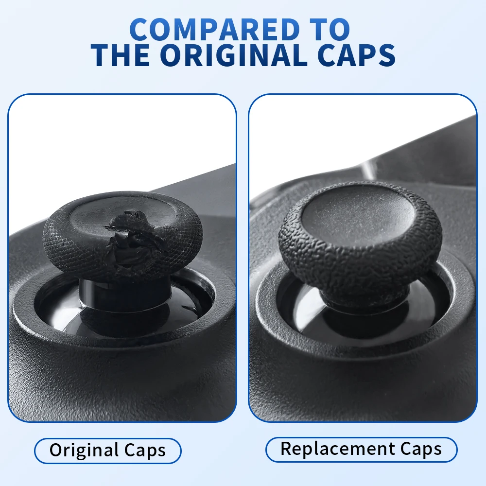 6pcs Replacement and Repair of Mushroom Head Wear on Joystick for Xbox One Series S/X Controller Keycaps Joycon Cap Plastick view 4