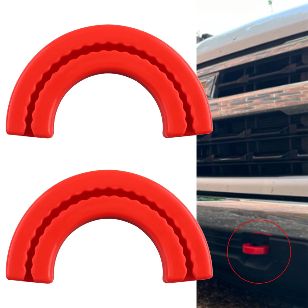 Tow Hook Covers Fit for Chevy Silverado 1500(2007-2024) & GMC Sierra 1500 (2007-2018) Tow Hook Cover Accessories