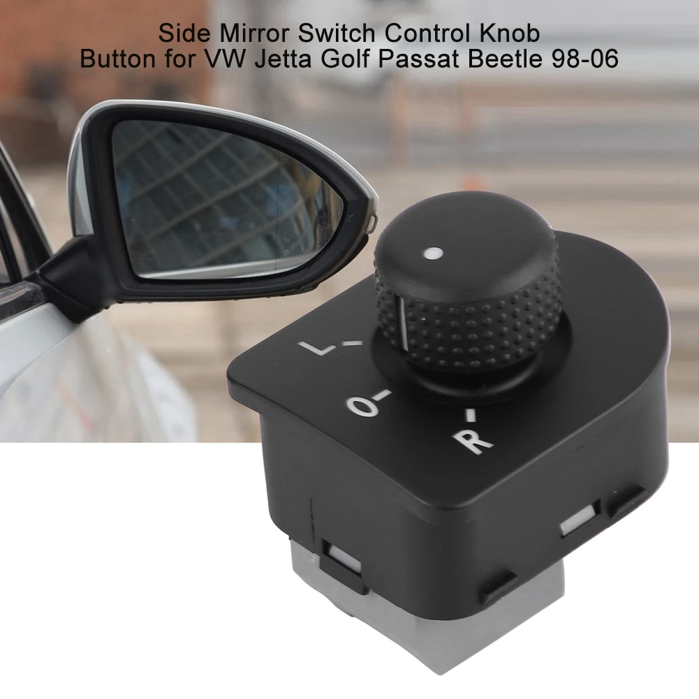 Botón de perilla de Control de interruptor de espejo lateral para Jetta Golf Passat Beetle 98-06 1J1959565A
