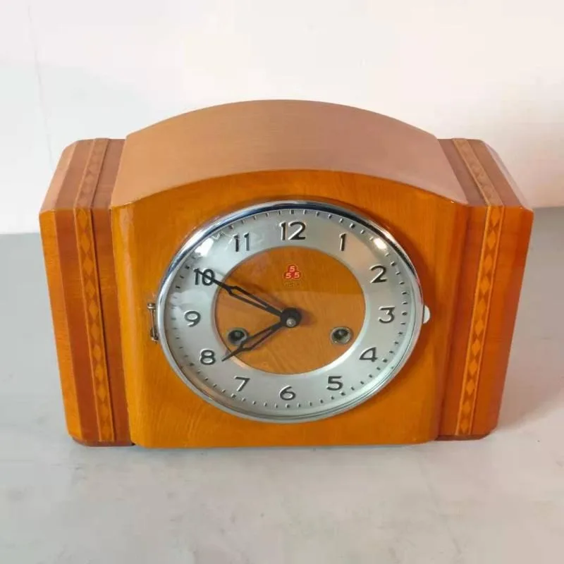 Vintage Domestic 555 Mechanical Table Clock Retro Antique Desk Clock Collectible Ornament Gift For Elders Parents Home Decor
