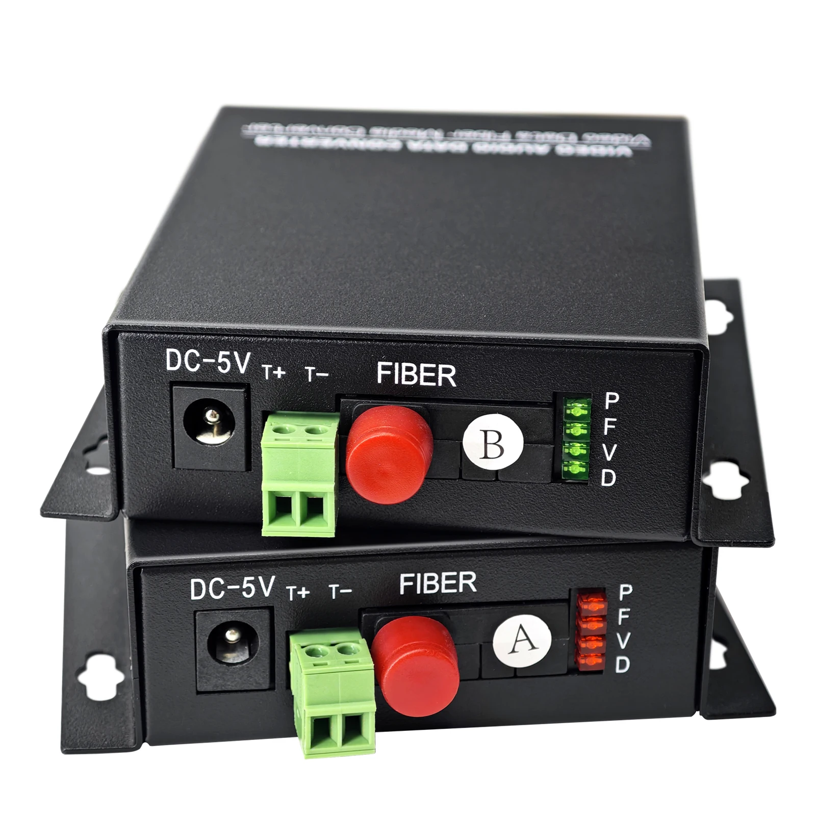 1V1D Analog Video Optical Transceiver Single Mode Single Fiber FC Fiber Optic Transmission of 20km Stable Performance