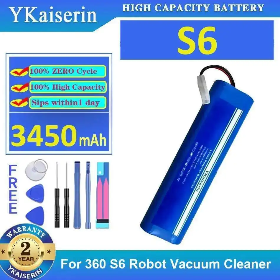 

3450mAh Reliable Power Robotic Vacuum Cleaner Battery For 360 S6 Robot Vacuum Cleaner