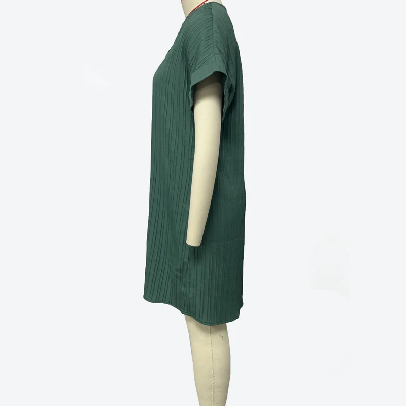 Short Sleeve Casual Dress With V Neck Fashion Elegant A Line Sundress Women Summer Dresses Solid Beach Baggy Loose T Shirt Dress