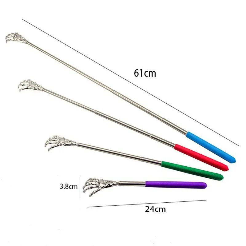 New Retractable Back Scratcher Tool Stainless Steel Horn Massager Massage Tool Used To Relax The Back