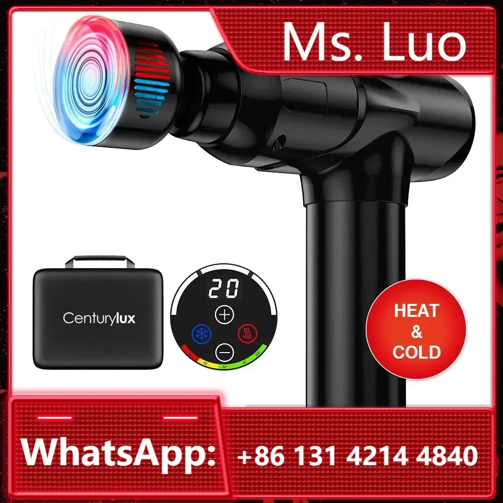 30Speed Lcd Display Muscle    Massager Powerful Red Light Custom Fascia Wholesale Electric Impulse Body Heating Massage