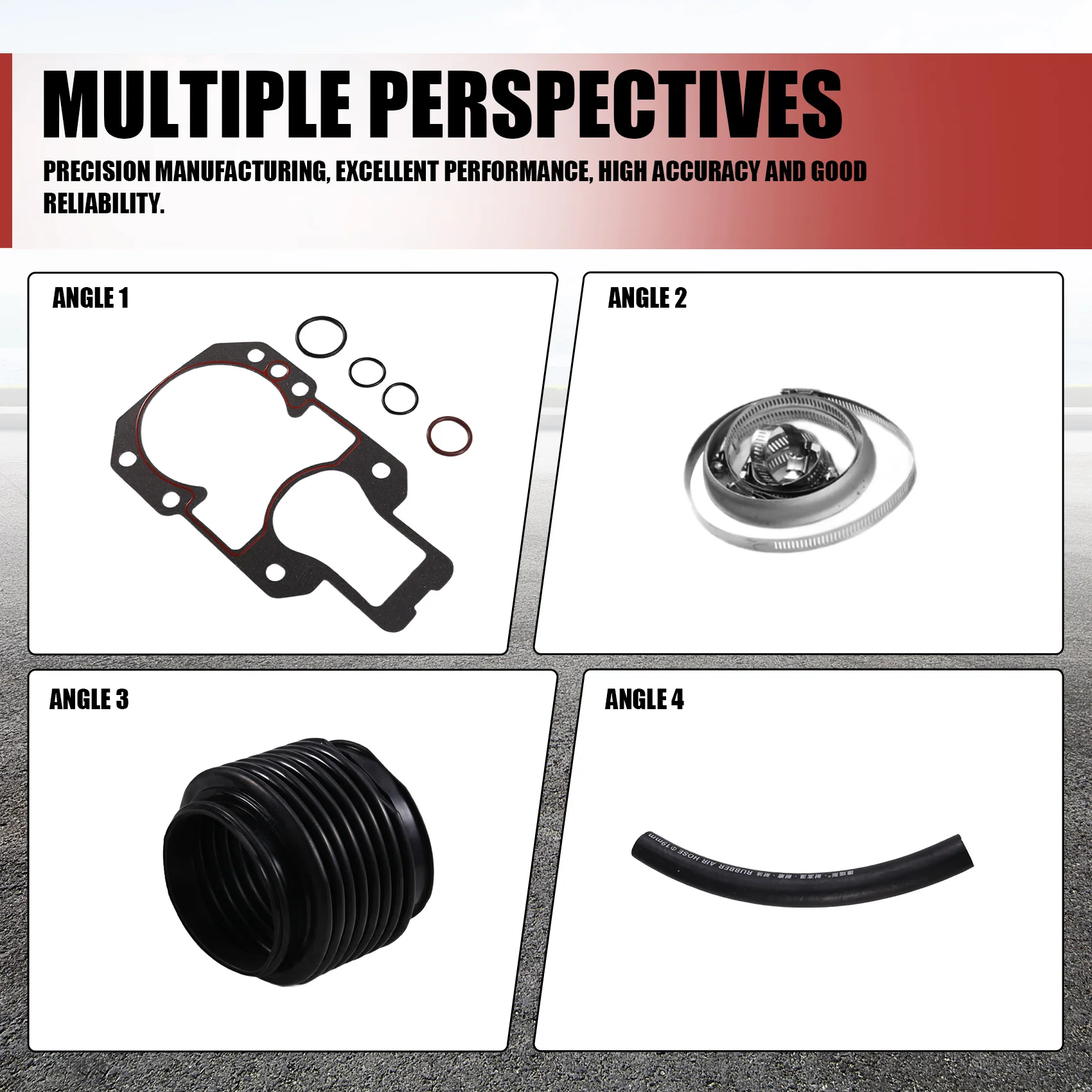 

Precision 30-803099T1-00 Transom Bellows Repair Kit For Mercruiser Alpha 1,Gen 2