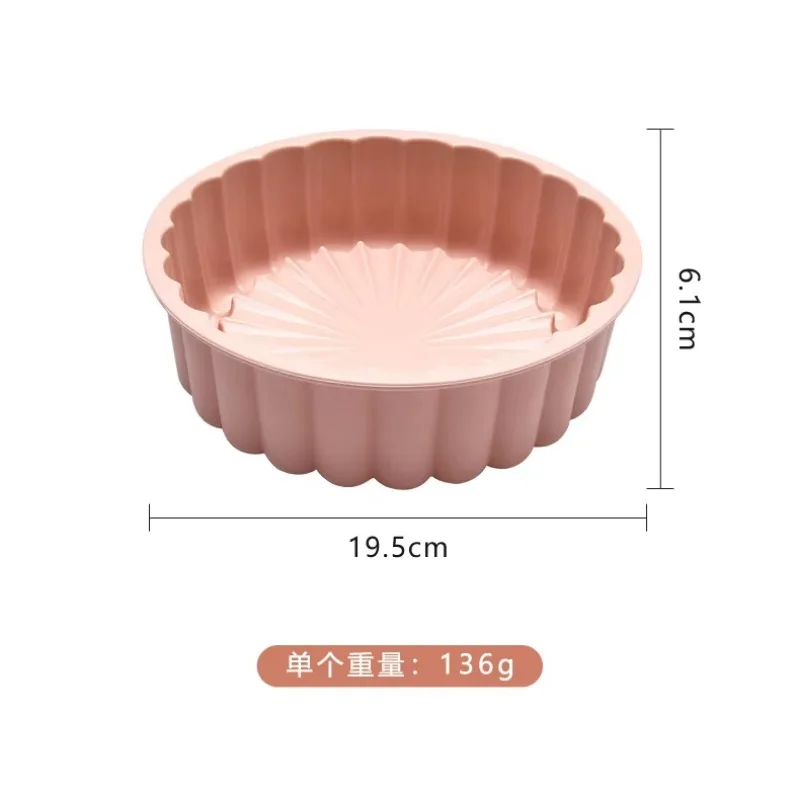 Silicone Round Pan Charlotte Cakes Baking Pan Sponge Flan Mold Strawberry Shortcake Baking Pan Kitchen Silicone Moulds