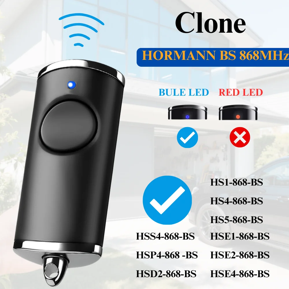 100PCS 868MHz Handsender Klon HORMANN HSE4-868-BS Fernbedienung